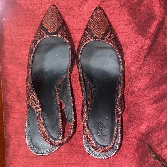 ASOS Snakeprint Slingback Heels - Picture 4 of 5